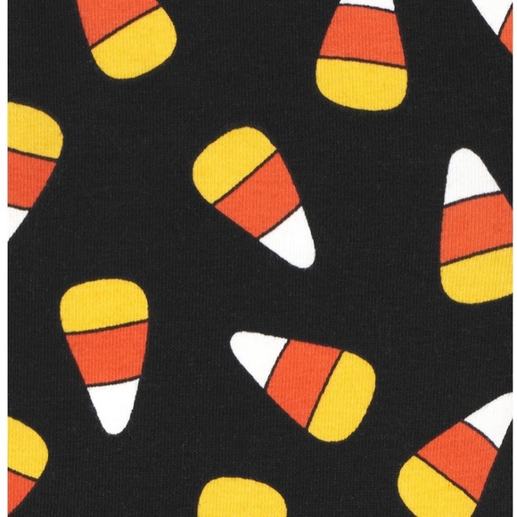 ❄️ Candy Corn Black Leggings Size:2T - Picture 5 of 7